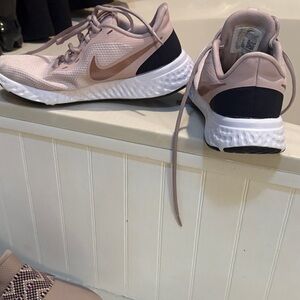 Nike Women's Pink, Gold and Black Athletic Shoes